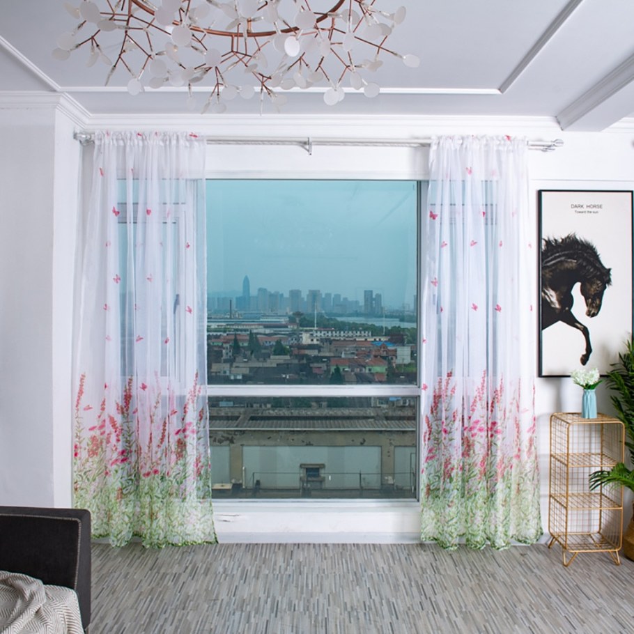 Одинарная штора на окно