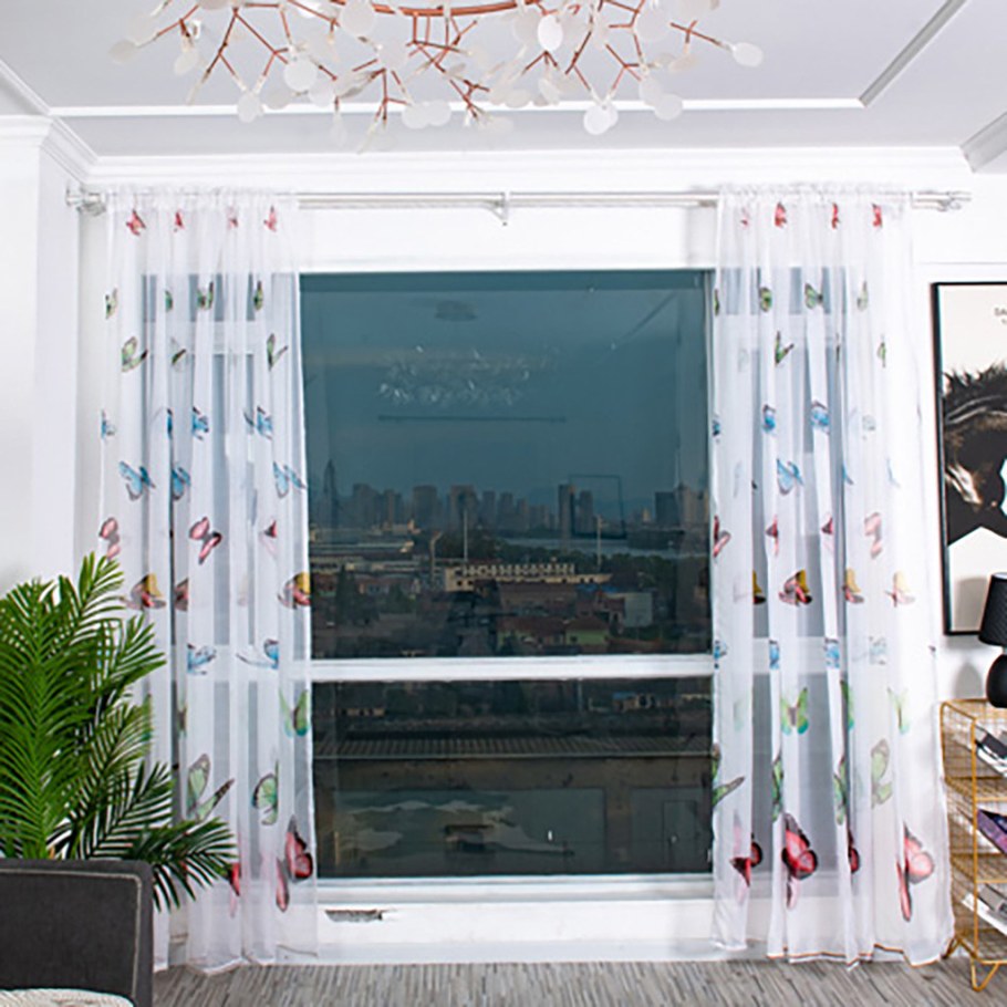 Декор тюли на окна для салонов красоты