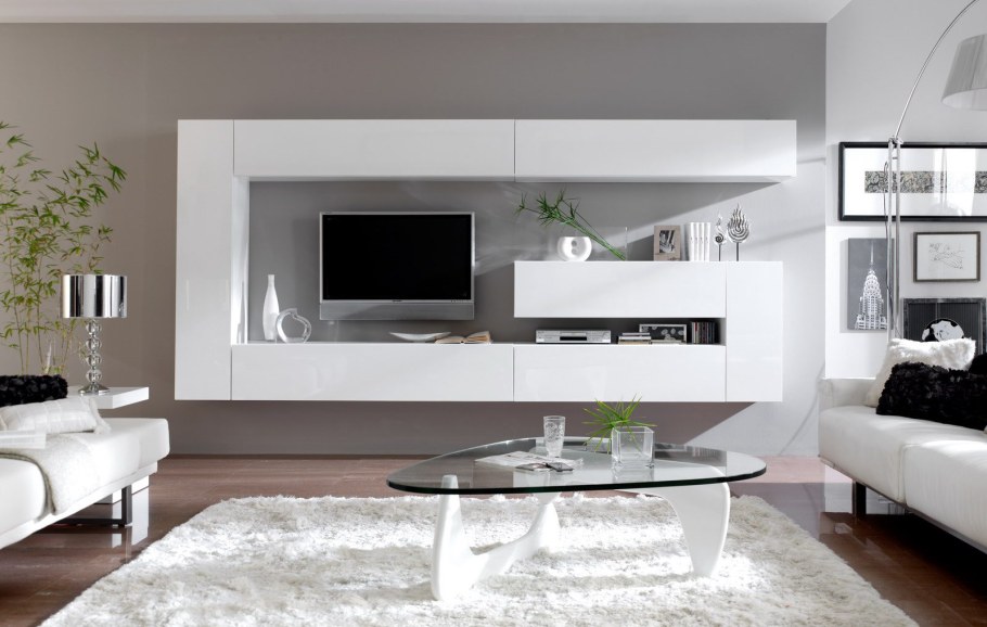 Стенка в гостиную в современном стиле