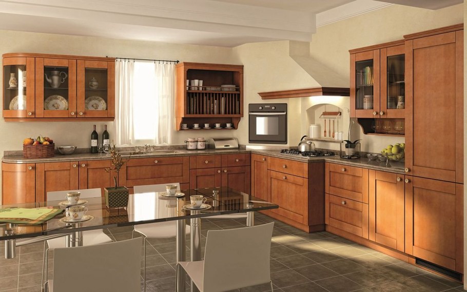 Кухня ольха в интерьере