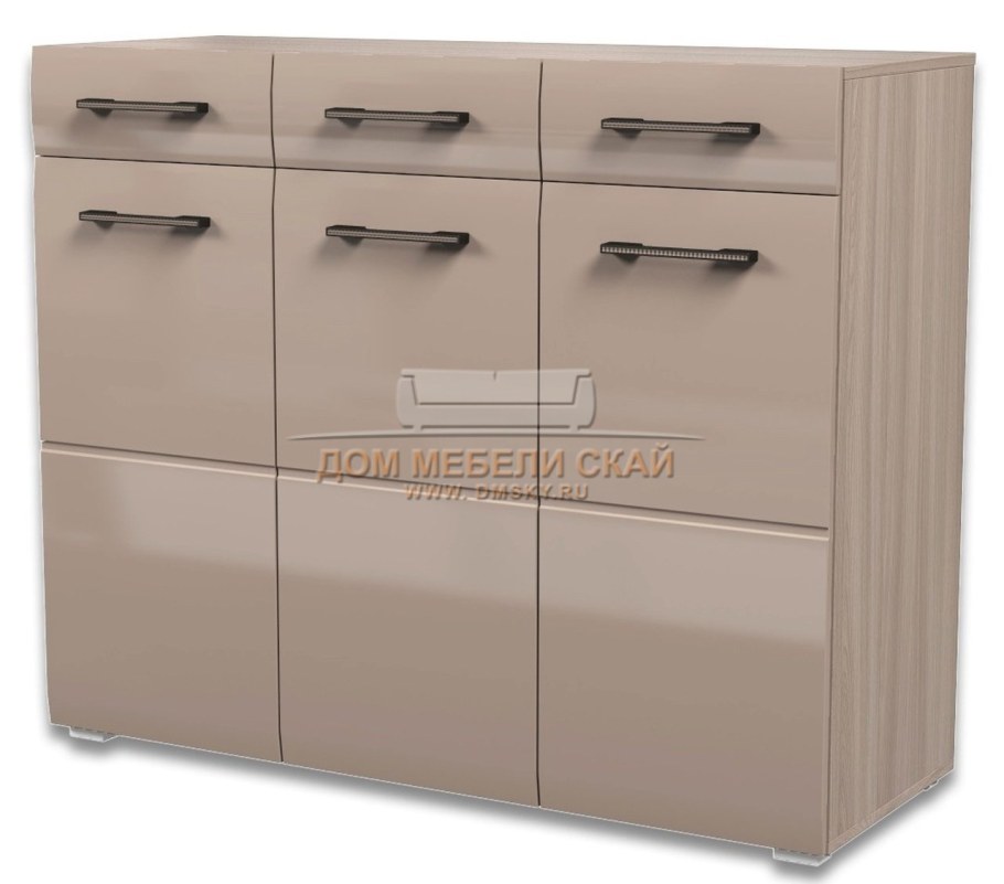 Комод Ненси (ясень/какао глянец)