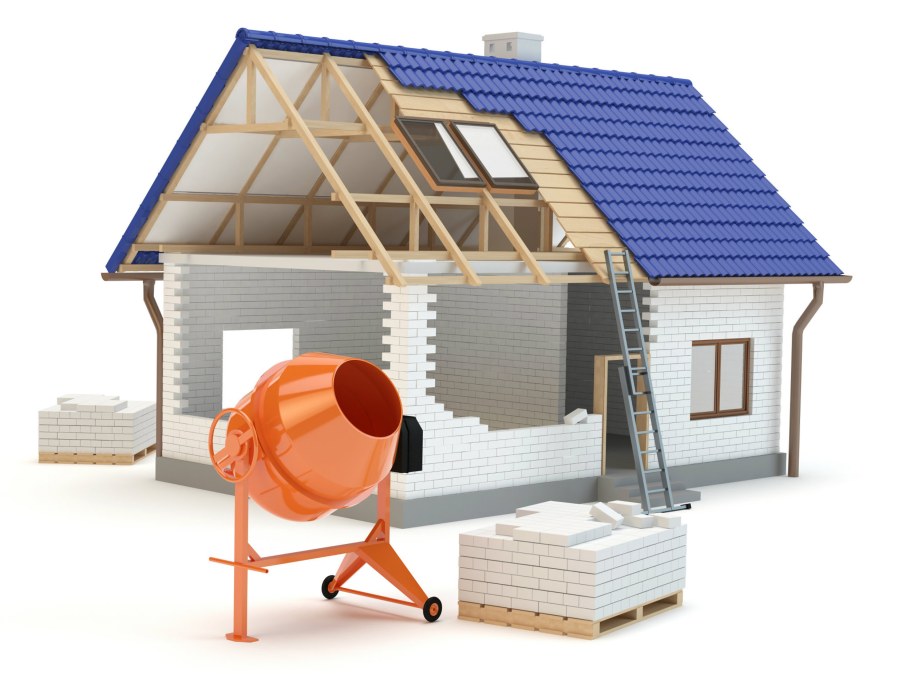Строящийся дом