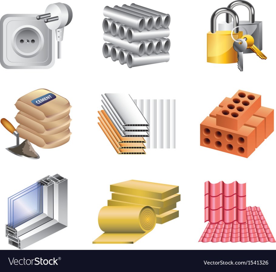Строительные материалы значок