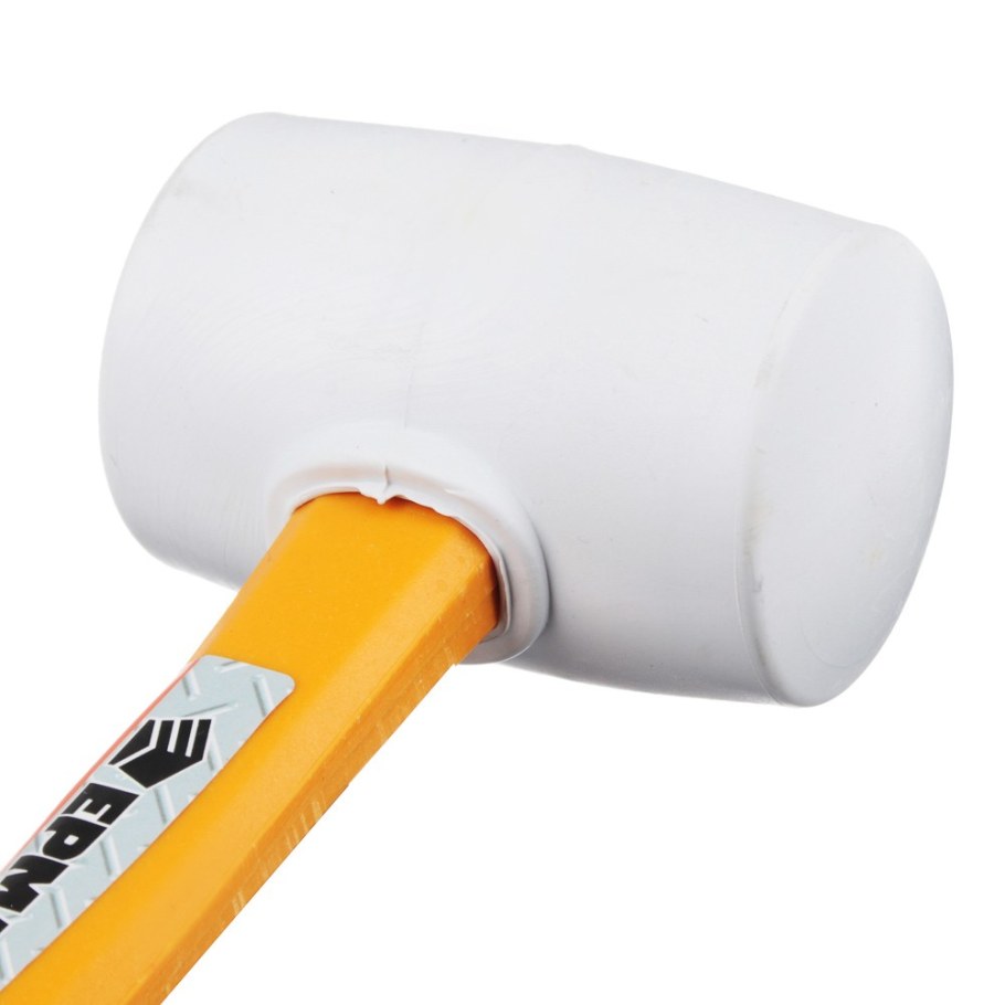 Ермак киянка белая резина фибергласовая обрезиненная рукоятка 225гр