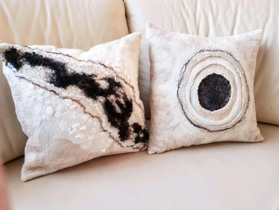 Интерьерные подушки из Войлока