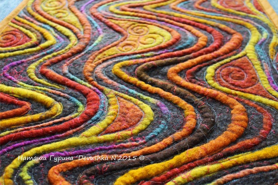 Валяный ковер