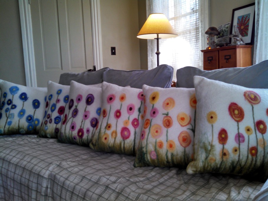 Валяные подушки
