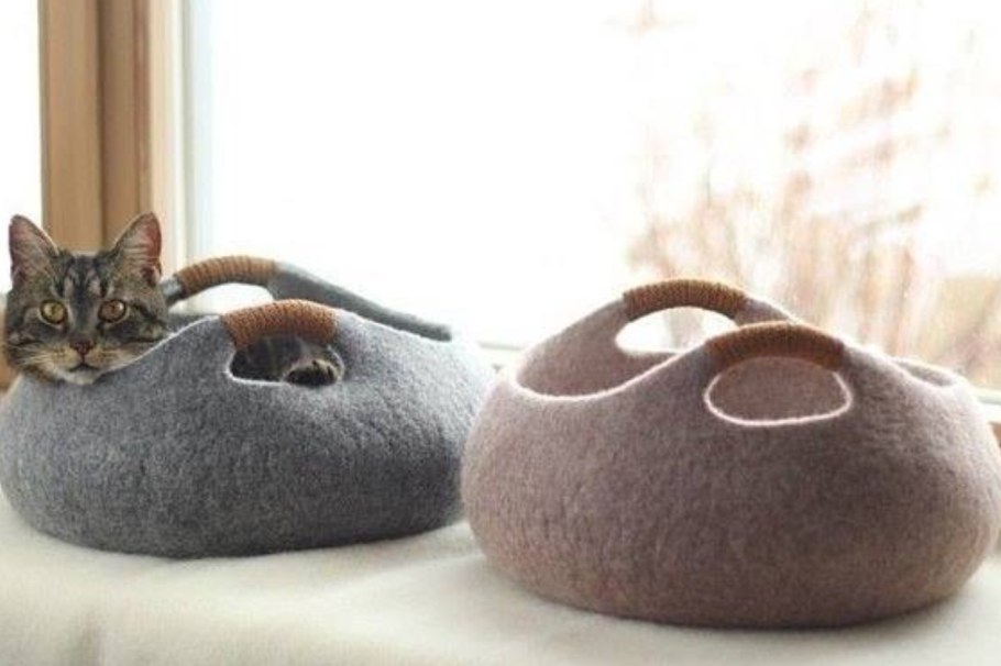 Войлочный домик для кошки