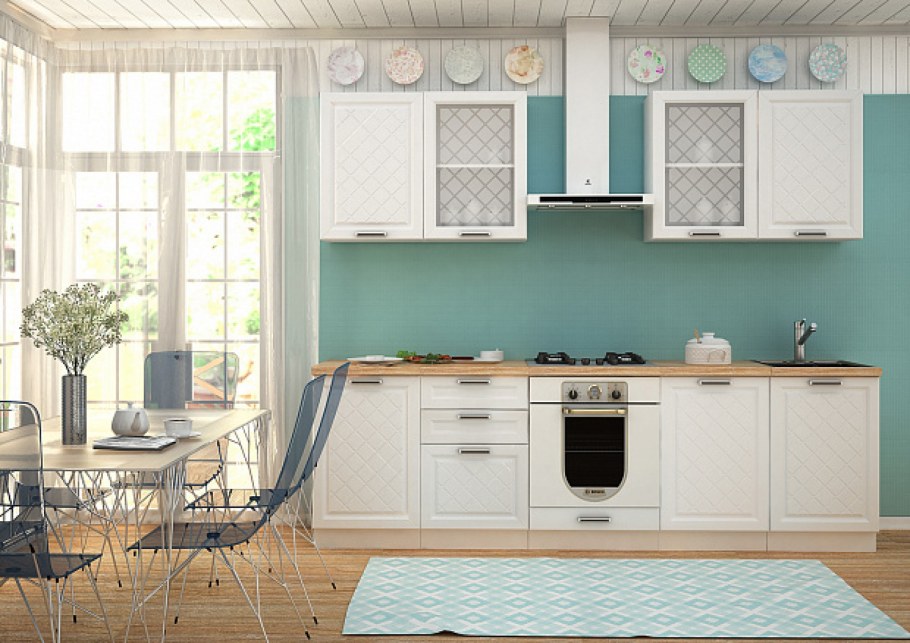 Кухня Модена бирюза Стендмебель
