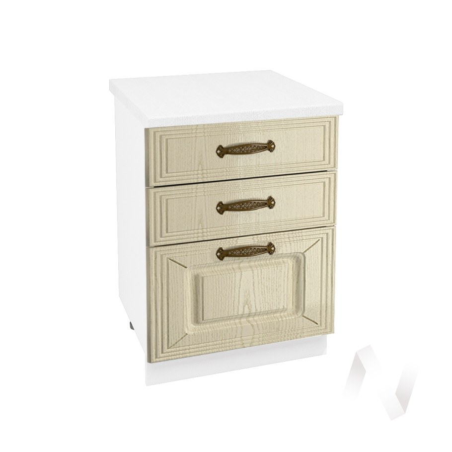 Кухня Изабель ясень патина модульная