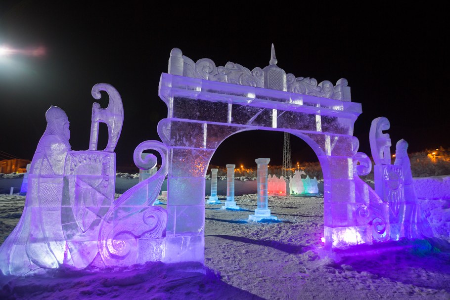Кировск Мурманская область ледяные скульптуры
