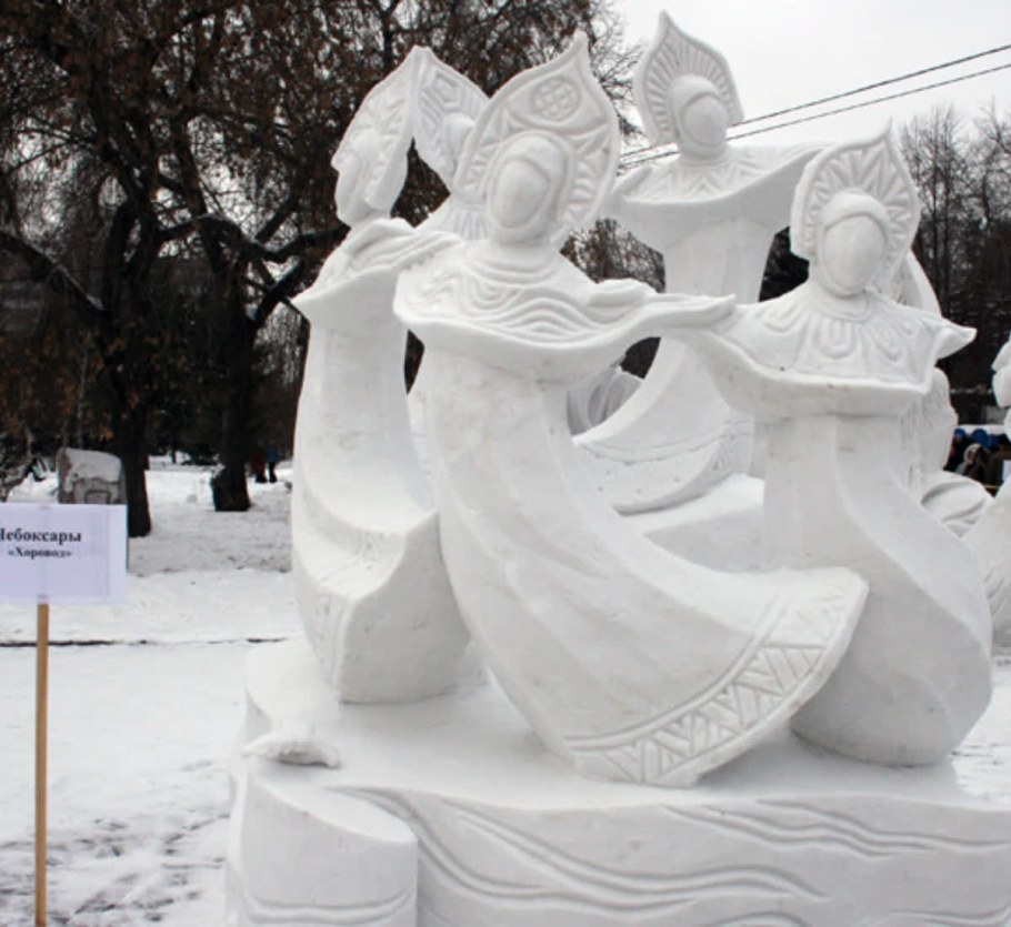 Зимние скульптуры