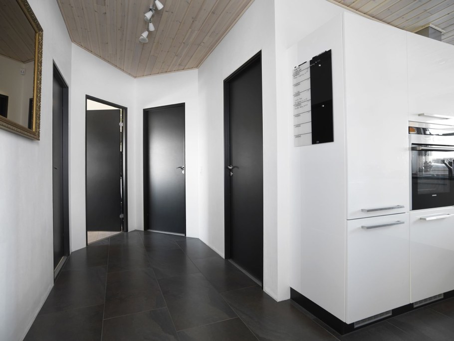 Черные двери в интерьере