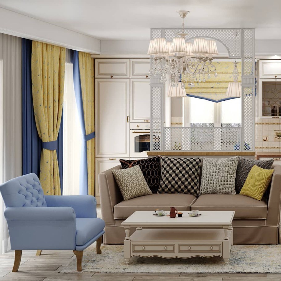 Гостиные в стиле Прованс