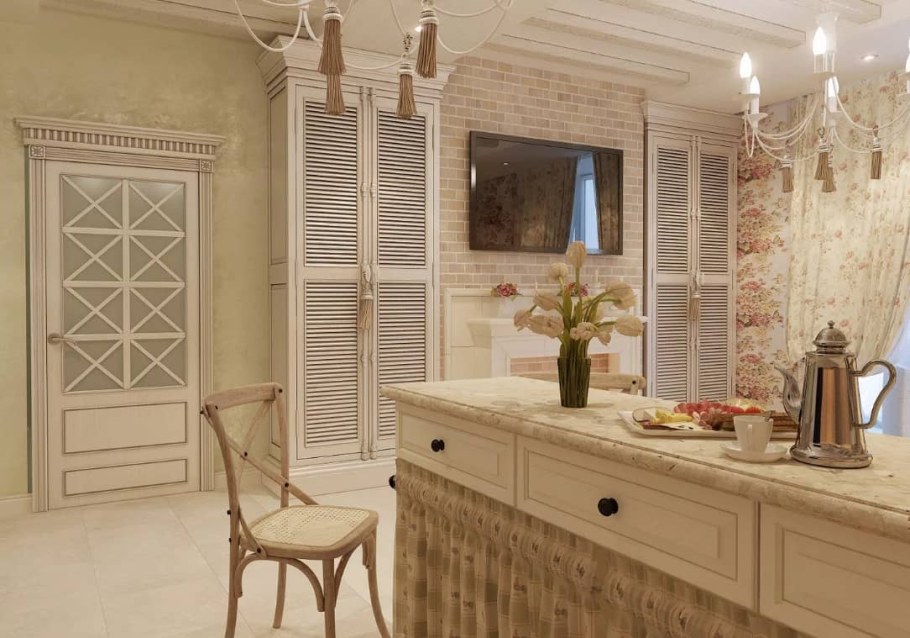 Отделка стен в стиле Прованс