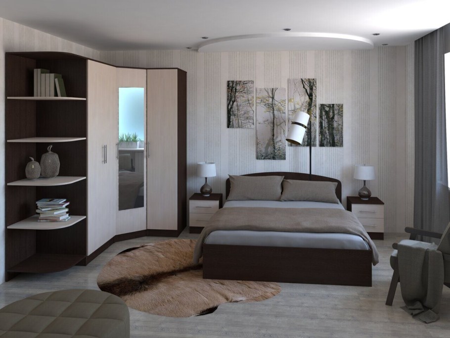 Спальный гарнитур Фиеста (БТС)