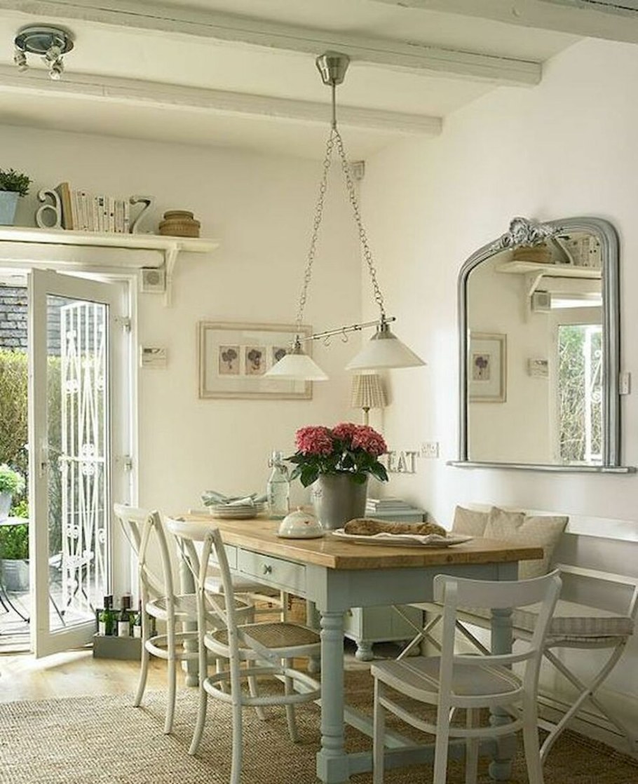 Французский Прованс кухня гостиная