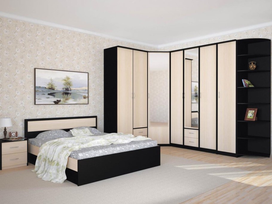 Шкаф угловой Карина мебельная фабрика эко