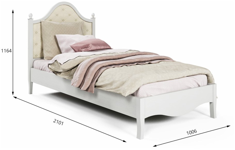 Кровать Франческа дуб седан