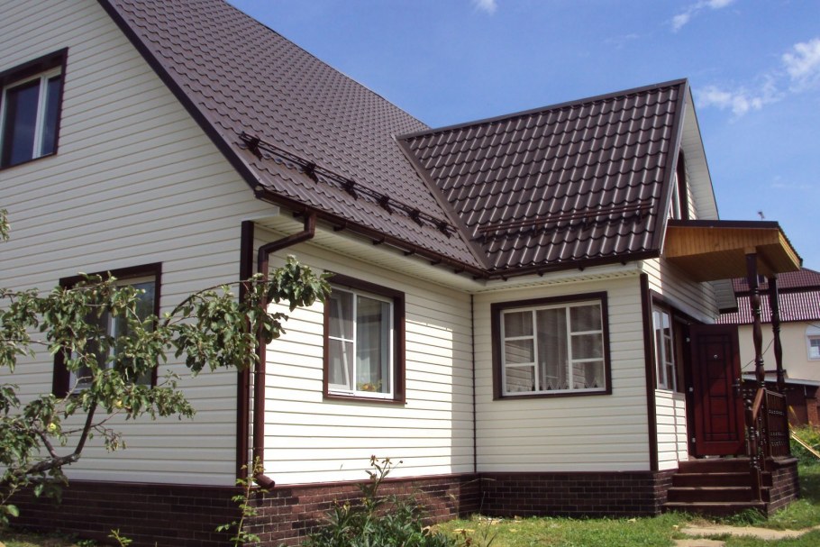 Дом отделанный сайдингом