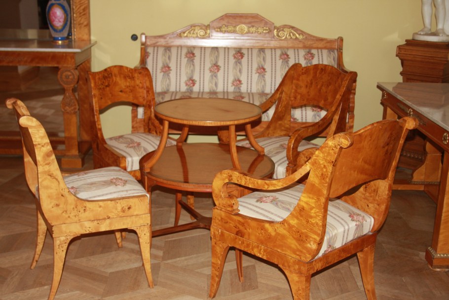 Мебель стиль Ампир карельская береза