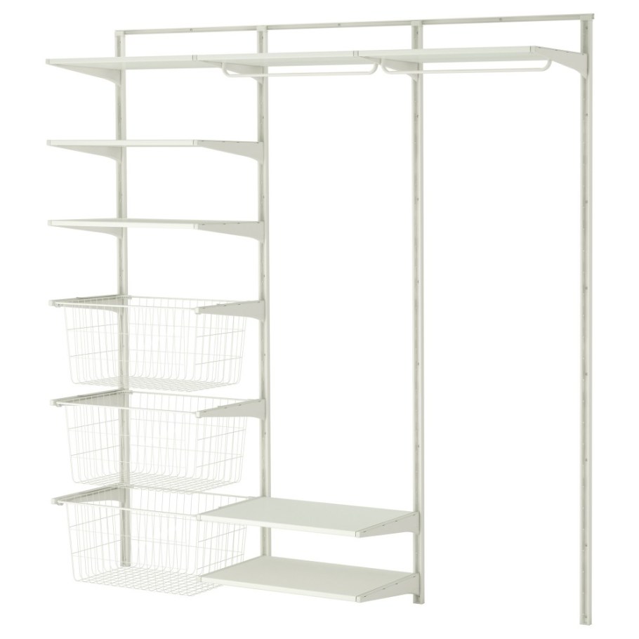 Гардеробная стеллажная система икеа