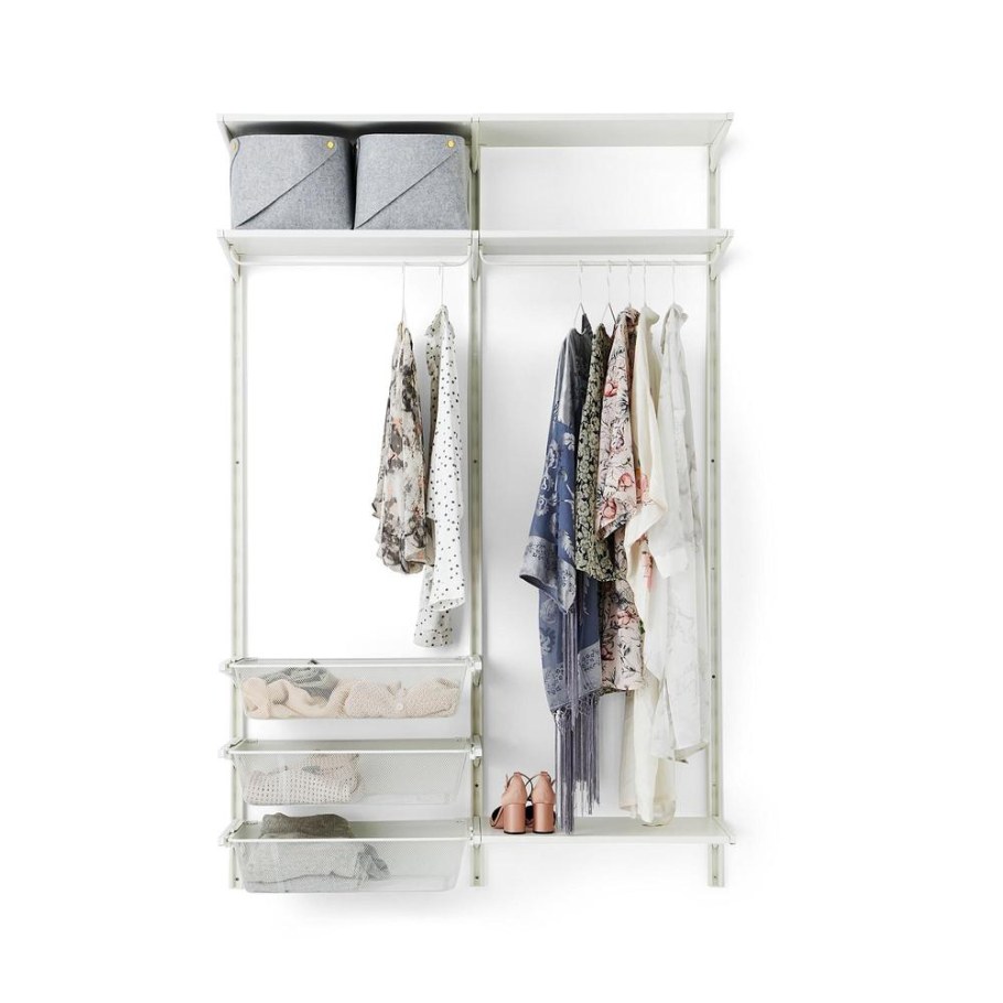 Настенная шина, полки, штанга 132x41x199 см ikea АЛЬГОТ