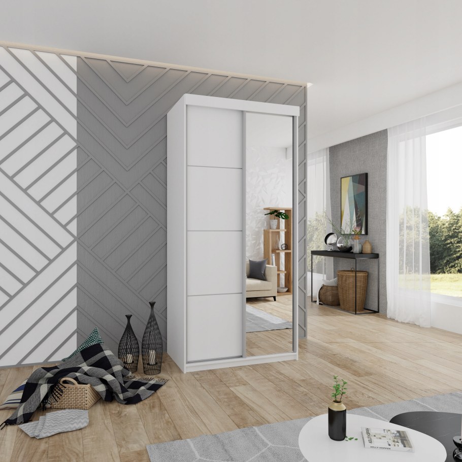 Шкаф купе сонома белый