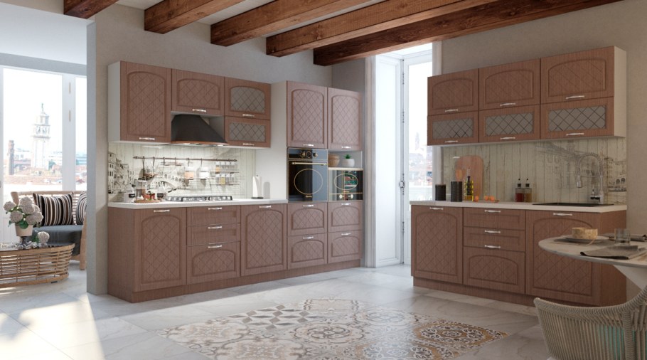 Кухня Хлоя белый лен Соник Пенза