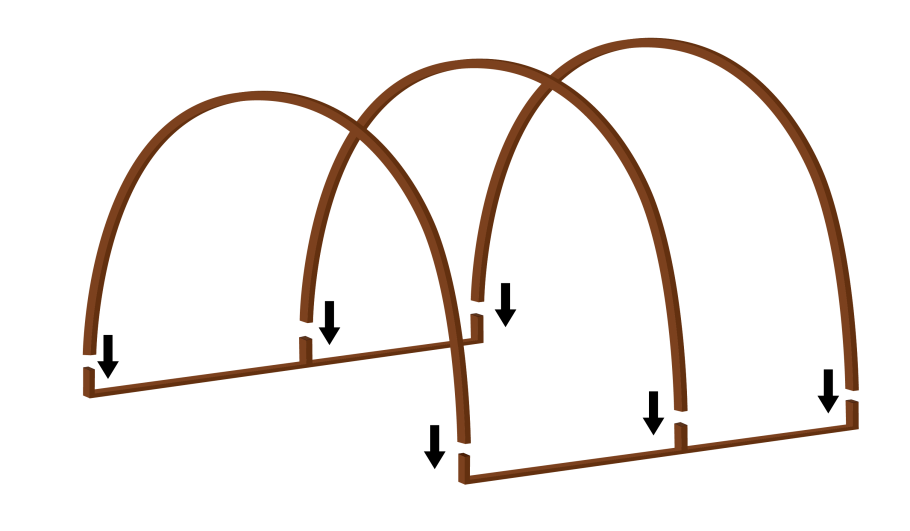 Дуги для парника из профильной трубы