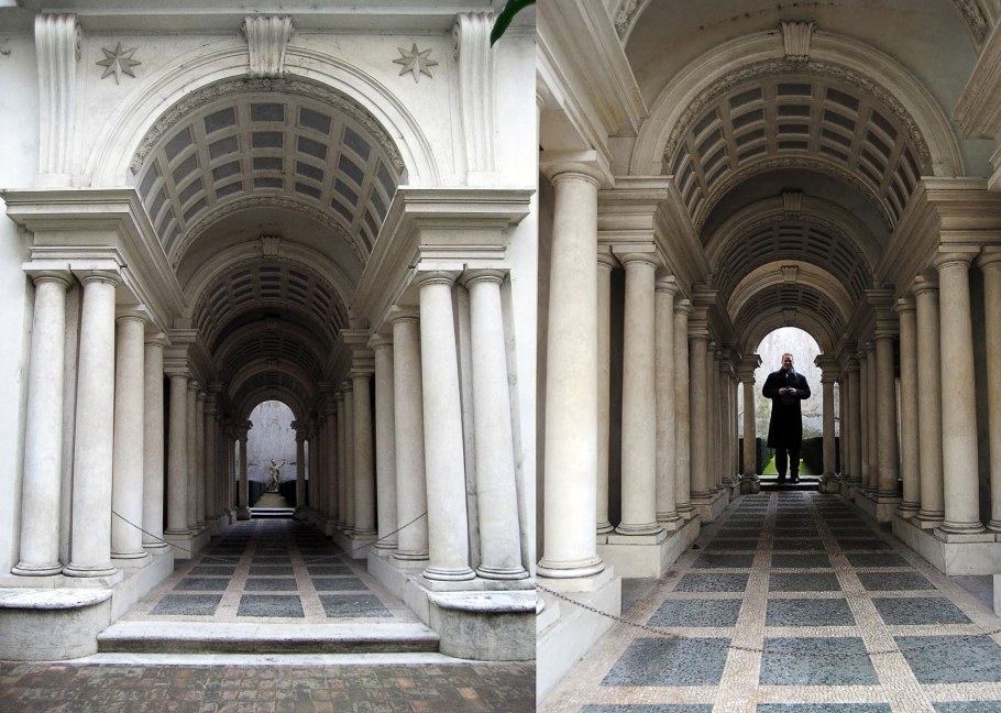 Перспективная галерея в римском палаццо спада