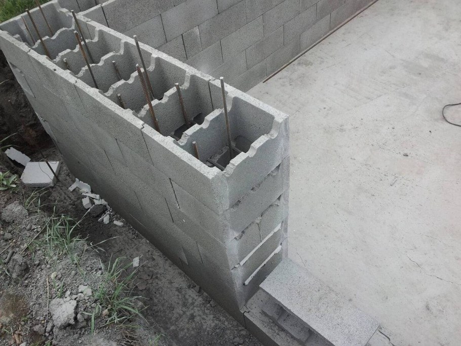 Блок фундаментный для несъемной опалубки 40х20х20