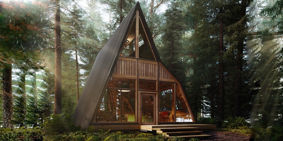 Дом a-frame (дом шалаш)