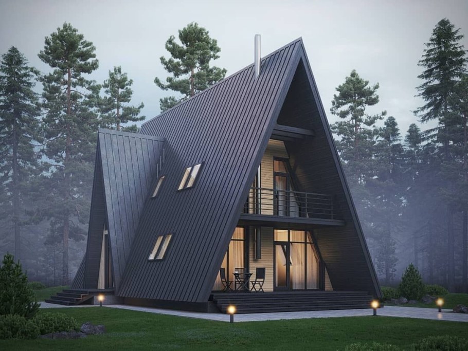Дом шалаш а frame House.