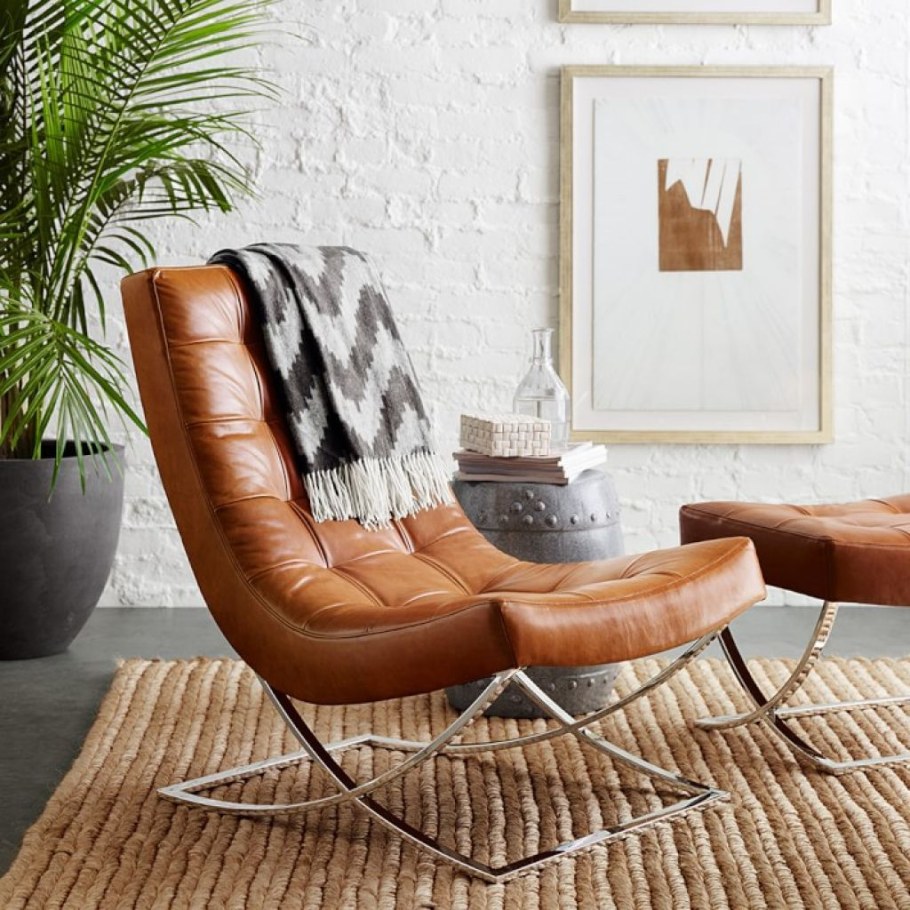 Кожаное кресло Модерн