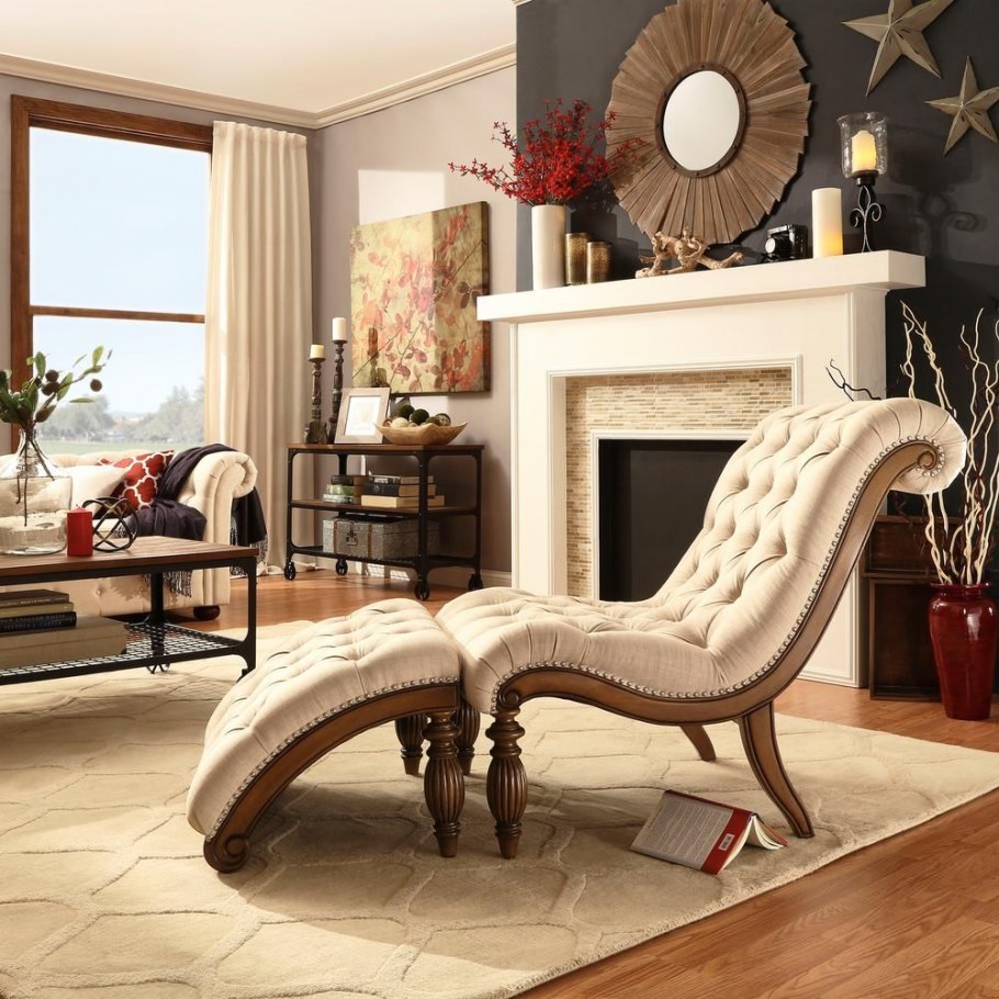 Кресло в стиле лаунж в гостиной