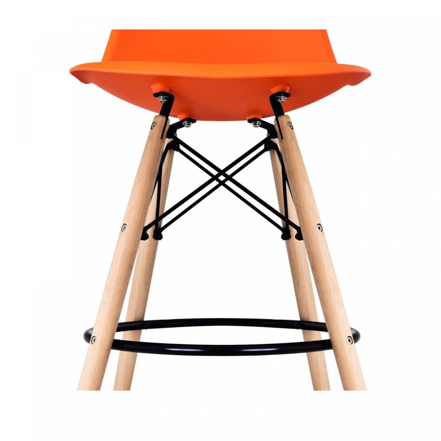 Стул Eames барный DSW оранжевый