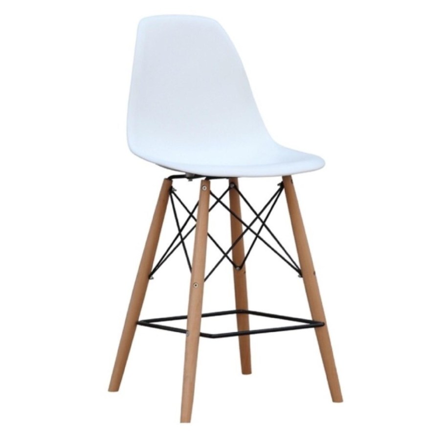 Стул Eames DSW барный белый