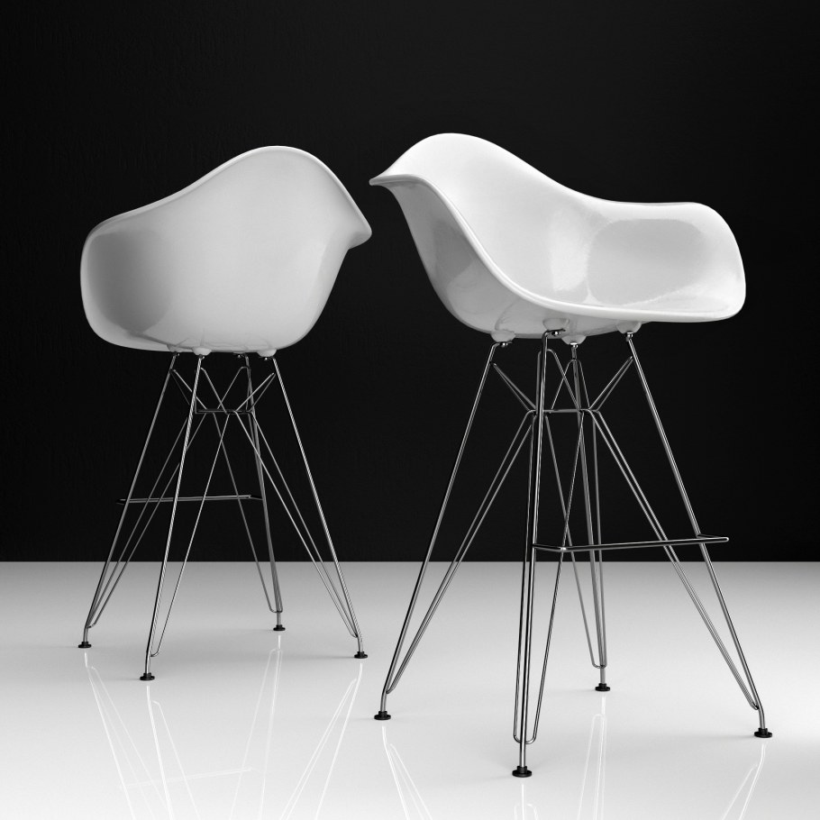 Кресло Vitra Eames Side Chair 3д модель