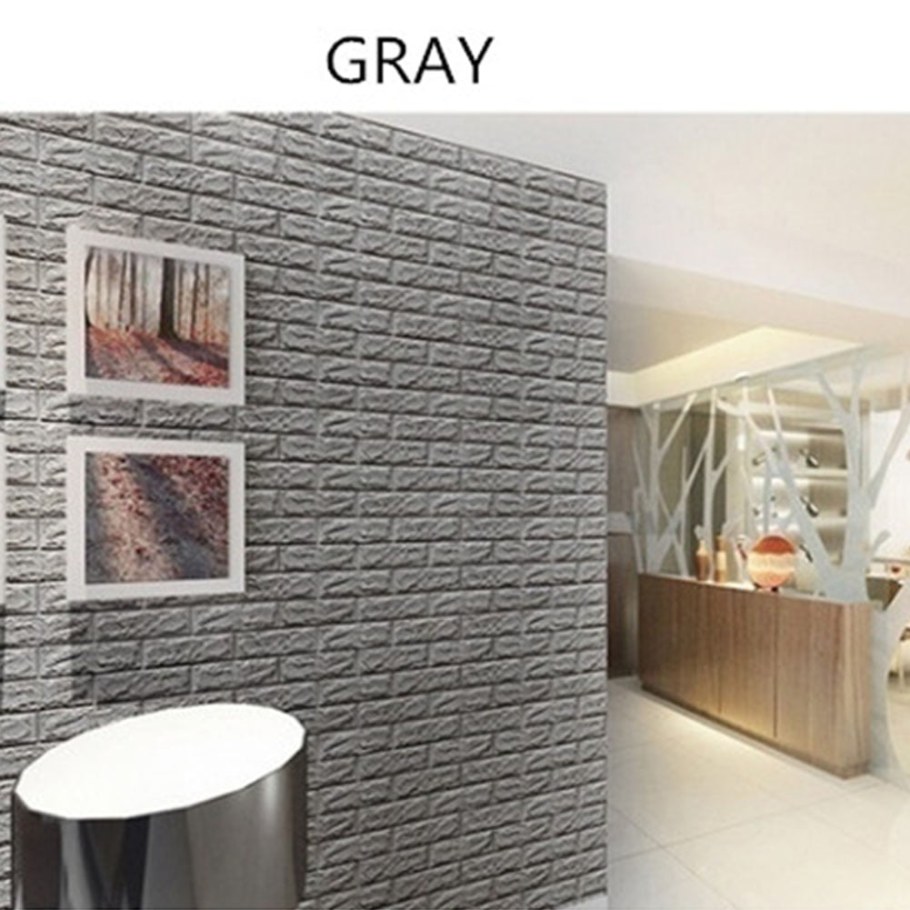 3d cамоклеющиеся панели "кирпич Оникс" (Brick Beige-White)