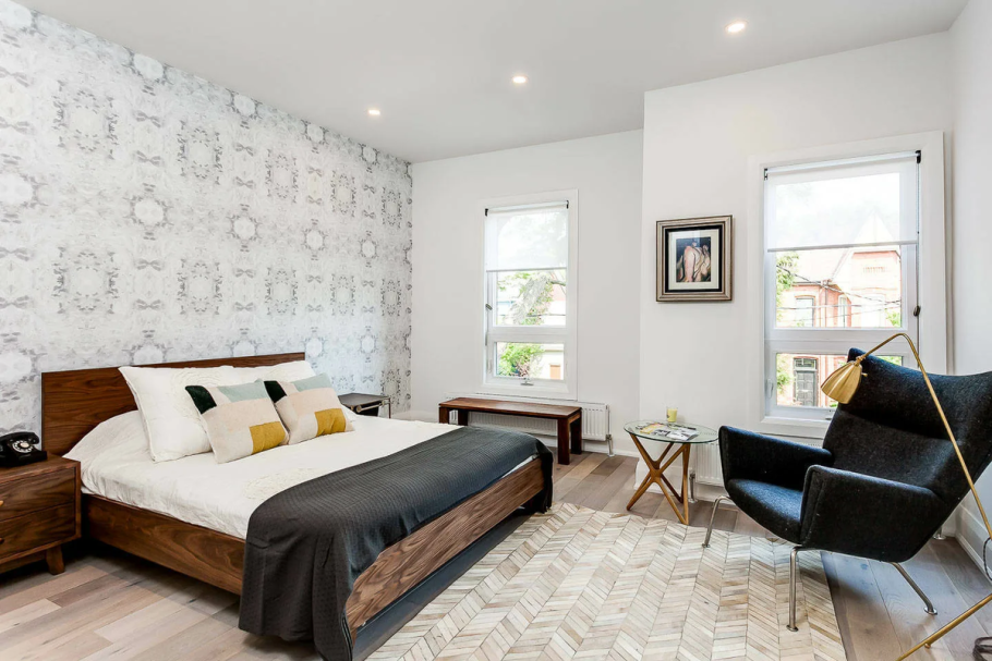 Современные обои для спальни в интерьере