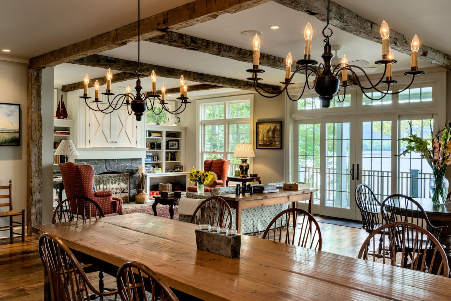 Люстры Кантри в интерьере