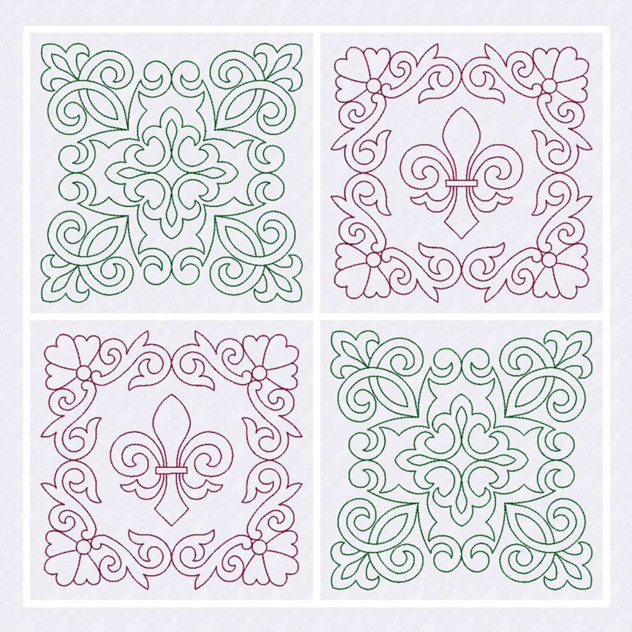 Схемы для Стежки трапунто