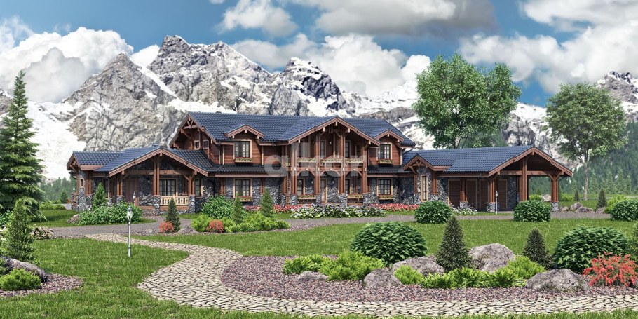 Шале Бавария камень