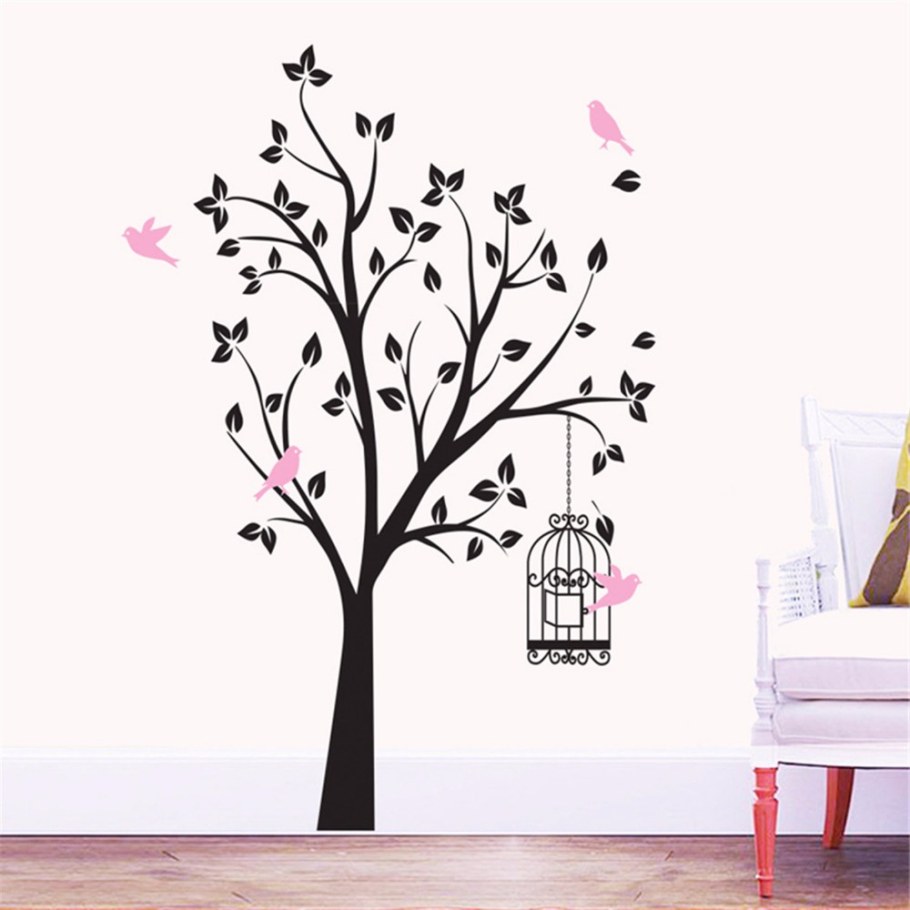 Декоративная наклейка на стену дерево