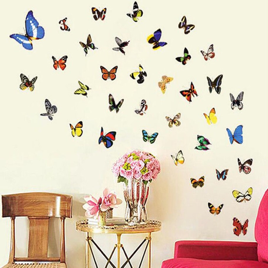 Клеящий декор на стену