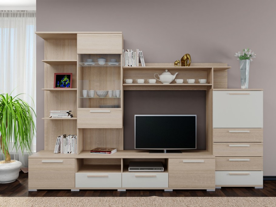 Стенка Соната дуб сонома