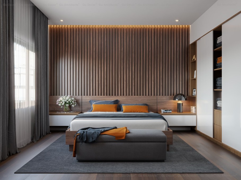 Рейки в спальне