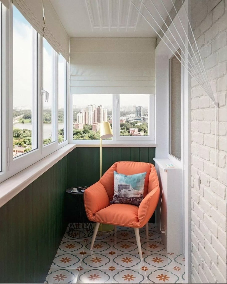 Интерьер лоджии 3 метра