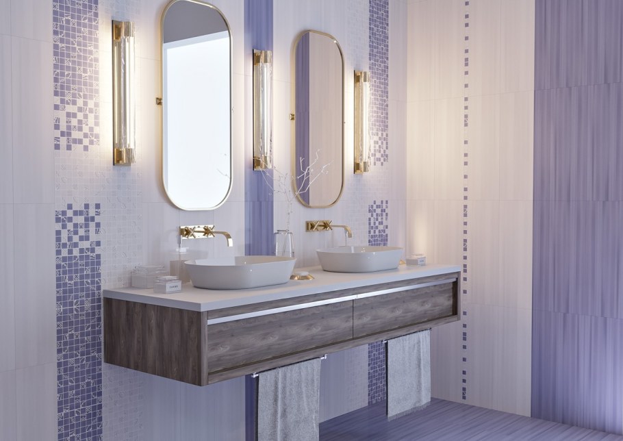 Плитка для ванной коллекция Пиастрелла Синара